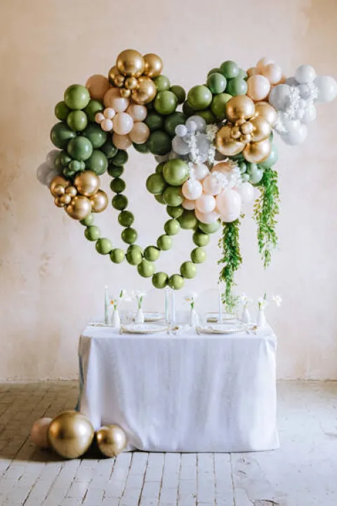 Balon Strong jednokolorowy 5 cali 100 szt. Pastel Rosemary Green