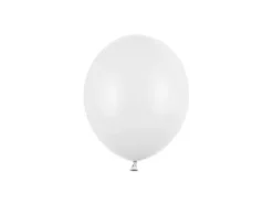 Balon Strong jednokolorowy 5 cali 100 szt. Pastel Pure White