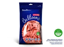 Balon Strong Metallic jednokolorowy 12 cali 100 szt. Metallic Rose Gold