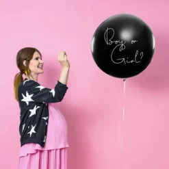 Balon z konfetti Gender Reveal na Baby Shower - Boy or Girl? 1m