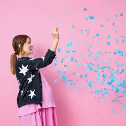 Balon z konfetti Gender Reveal na Baby Shower - Boy or Girl? 1m