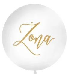 Balon ze złotym napisem ŻONA 1 metr
