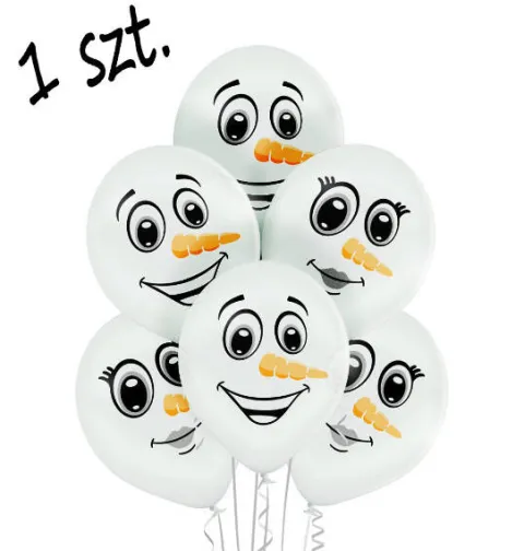 Balon Bałwanek SNOWMAN 12 cali 1 szt. mix