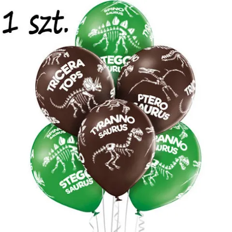 Balon Dinozaury szkielety 12 cali 1 szt.