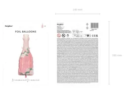 Balon foliowy Butelka Bride to be wieczór panieński 49,5x108,5 cm