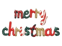 Balon foliowy girlanda Merry Christmas, 143 x 25 cm