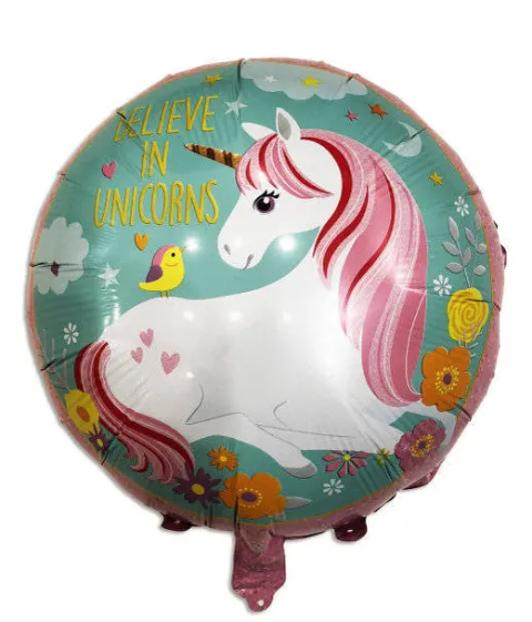 Balon foliowy JEDNOROŻEC Believe in Unicorns 45 cm