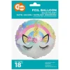 Balon foliowy JEDNOROŻEC okrągły 18 cali 35 cm