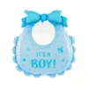 Balon foliowy Śliniak It's a boy Babyshower niebieski 53x62cm