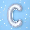 BALON foliowy Litera C 35 cm na POWIETRZE