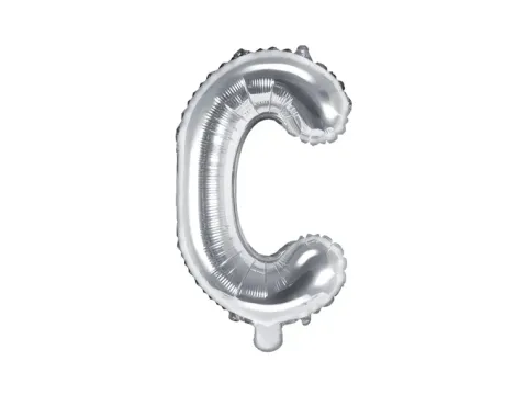 BALON foliowy Litera C 35 cm na POWIETRZE