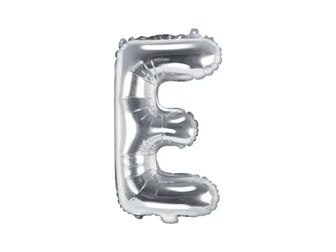 BALON foliowy Litera E 35 cm na POWIETRZE