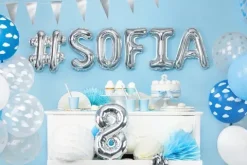BALON foliowy Litera F 35 cm na POWIETRZE