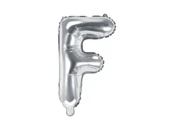 BALON foliowy Litera F 35 cm na POWIETRZE