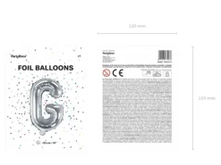 BALON foliowy Litera G 35 cm na POWIETRZE