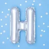 BALON foliowy Litera H 35 cm na POWIETRZE