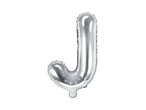 BALON foliowy Litera J 35 cm na POWIETRZE