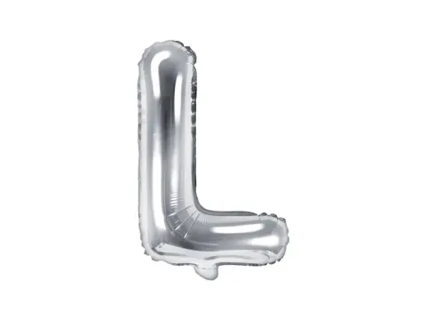 BALON foliowy Litera L 35 cm na POWIETRZE