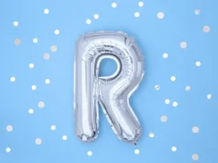 BALON foliowy Litera R 35 cm na POWIETRZE