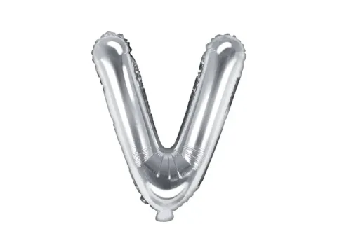 BALON foliowy Litera V 35 cm na POWIETRZE