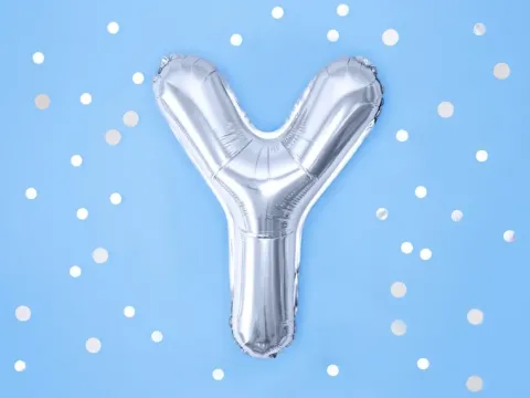 BALON foliowy Litera Y 35 cm na POWIETRZE