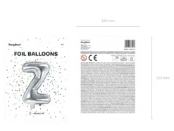 BALON foliowy Litera Z 35 cm na POWIETRZE