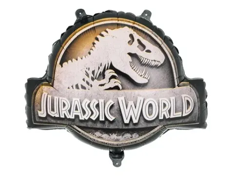 Balon foliowy logo Jurassic World 45x37 cm