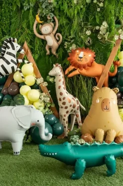 Balon foliowy Małpka Zoo Dżungla 51x88 cm na powietrze 1 szt.