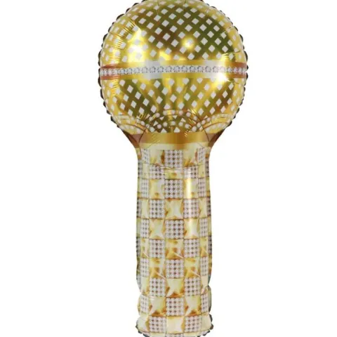 Balon foliowy Mikrofon złoty 41x84 cm