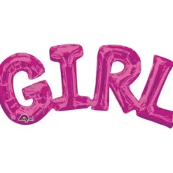 Balon foliowy Napis GIRL różowy Anagram