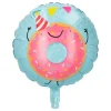 Balon foliowy niebieski pączek donut 45 cm