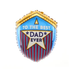 Balon foliowy odznaka The Best Dad Ever Dzień Ojca