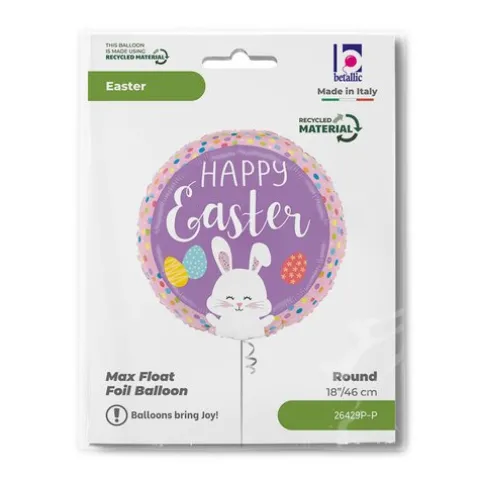 Balon foliowy okragły Wielkanocny Hapy Easter 18 cali