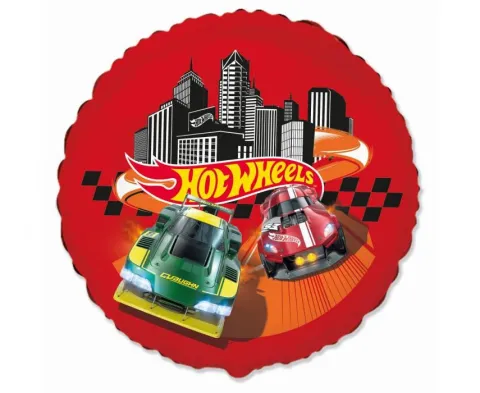 Balon foliowy okrągły Hot Wheels 18 cali 1 szt.