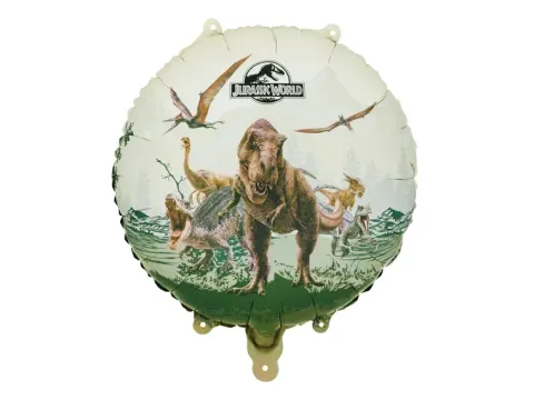Balon foliowy okrągły Jurassic World 35 cm