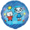 Balon foliowy okrągły Kicia Kocia i Nunuś 18 cali 1 szt.