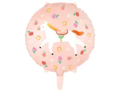 Balon foliowy okrągły koń konik 45 cm
