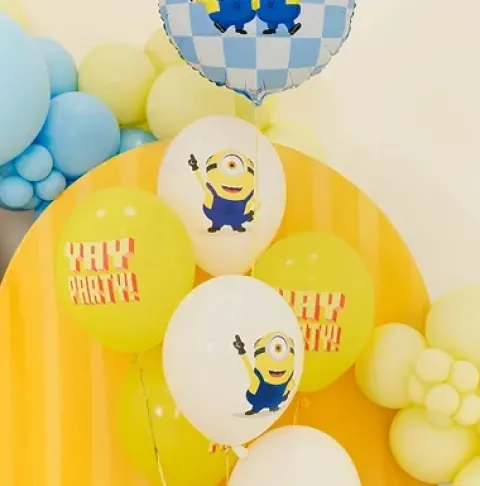 Balon foliowy okrągły Minionki 35 cm