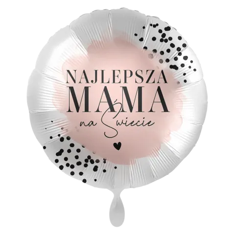 Balon foliowy okrągły Najlepsza Mama na Świecie 18 cali