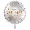 Balon foliowy okrągły Pierwsza KOMUNIA Święta 18"