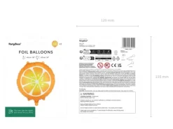 Balon foliowy okrągły Pomarańcza 35 cm