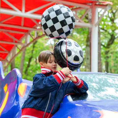 Balon foliowy okrągły Racing Car Flaga w szachownicę