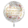 Balon foliowy okrągły Szybkiego Powrotu do Zdrowia 43 cm