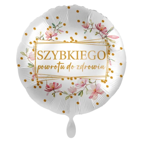 Balon foliowy okrągły Szybkiego Powrotu do Zdrowia 43 cm
