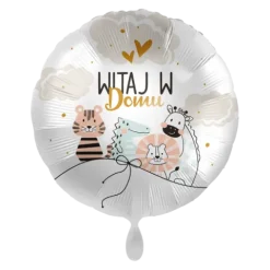 Balon foliowy okrągły Witaj w domu 18 cali