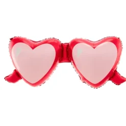 Balon foliowy okulary serca na Walentynki 110 x 45,5 cm