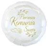 Balon foliowy Pierwsza Komunia Święta okrągły (Biblia) 18"