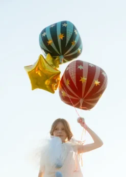 Balon foliowy Piłka w gwiazdki zielona Cyrk 75 cm