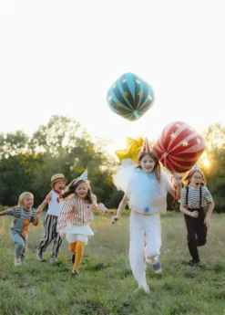 Balon foliowy Piłka w gwiazdki zielona Cyrk 75 cm