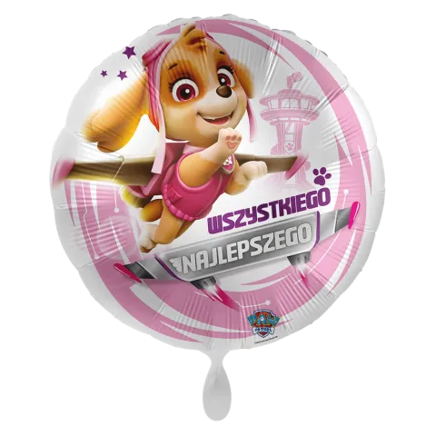 Balon foliowy Psi Patrol SKYE Urodzinowy 45 cm